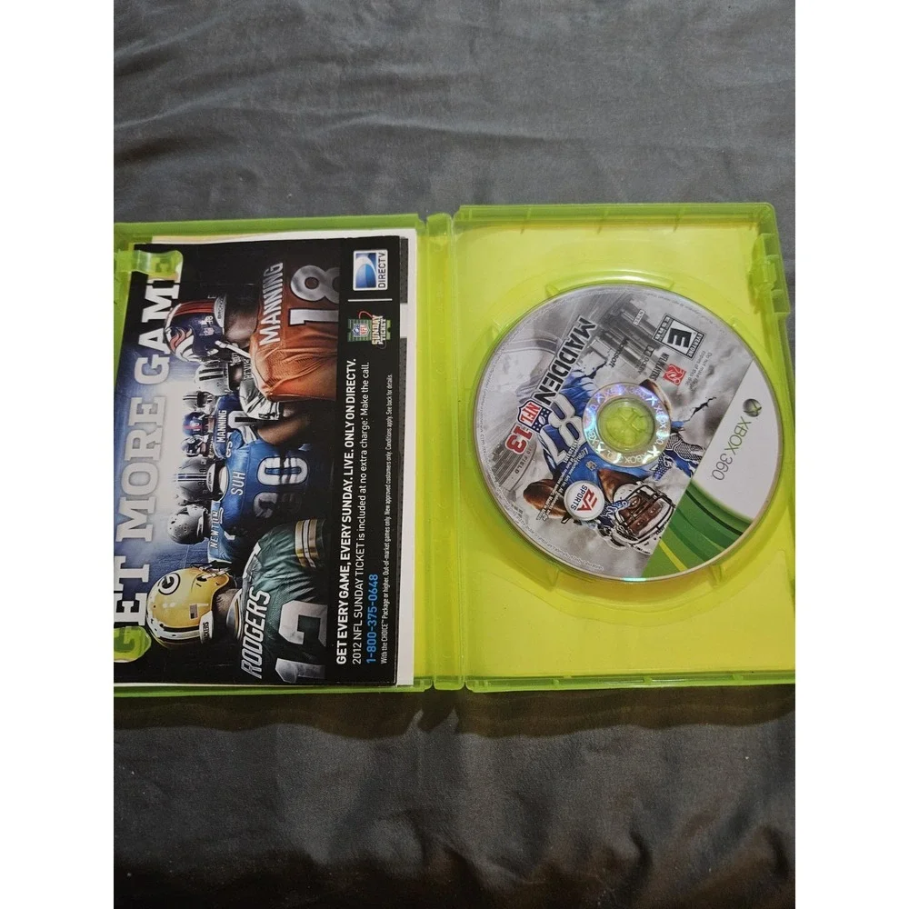 Madden‎ NFL 13 Xbox 360 EA Sports Football Game Calvin Johnson Jr Cover CIB